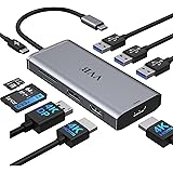 USB C Docking Station Dual HDMI, USB C Hub Multiport Adapter, USB-C Laptop Dockingstation mit 2 HDMI, DP/DisplayPort, 3 USB 3