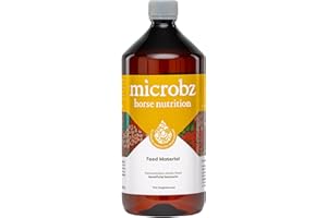 MICROBZ HORSE NUTRITION | 1 Litre | Liquid Beneficial Microbes for Horses & Foals, to Support Equine Digestive Health, Immunity & Performance - 100% Natural