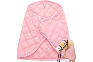 Hoofly Hobby Horse Accessories - Blanket in Pink, Soft & Durable [TÜV Approved], High-Quality & Stylish Hobby Horse Blanket for Play, Care & Training