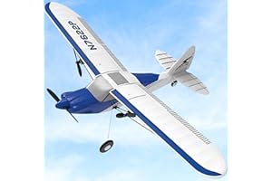 EX HOBBY RC AIRPLANE SPORT CUB RTF RC PLANE 2.4GHZ 2CH BUILT-IN 6-AXIS GYRO RADIO CONTROLLED AEROPLANE PP REMOTE CONTROL AIRPLANE GLIDER EASY TO FLY FOR BEGINNER ADULTS KIDS