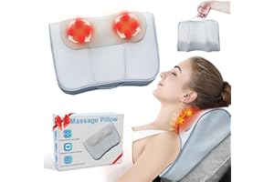 XLLENT Christmas Gifts for Women-Back and Neck Massager,Back Massager with Heat,Shoulder Deep Tissue Massager,3D Deep Kneading Massage Pillow,Gifts for Women/Men