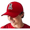 4sold Boy Girl 3D Embroidery Alphabet Children School A-Z Adjustable Baseball Cap Red Black Letter Caps Kids Hat Sport