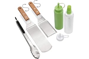 ‎ANMARKO Exklusives Grillwender Set aus hochwertigem Edelstahl - BBQ Grillset in erstklassiger Qualität für Hamburger & Braten - Bratenwender und Bratenheber für Indoor und Outdoor