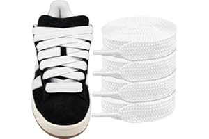 Endoto 2 Paires Lacets pour Adidas Campus 00s chaussures running, 16MM de large Remplacement Cordons Lacet plats gros Shoelaces Laces