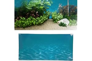 TITA-DONG Adesivo Sfondo Acquario, Adesivo Acquario, Poster Subacqueo con Motivo Marino 3D Decorazione per Carta da Parati Autoadesiva in PVC per Acquario Marino, Poster Autoadesivo 3D per(122*50 CENTIMETRI)