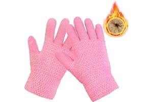 lifwimner Kids Winter Gloves, Warm Thermal Knitted Gloves for Boys Girls, Fleece Thick Gloves for Cold Weather Outdoor Sports