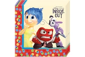 DISNEY Unique Party - Piatti per feste, 23 cm, 8 pz, motivo: Inside Out