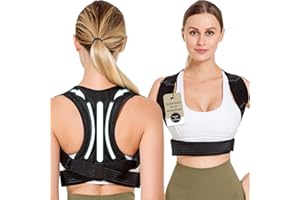 Allyson Rückentrainer – Orthopädische Rücken- und Nackenstütze für Damen und Herren, Schmerzlinderung und Verbesserung der Körperhaltung, Atmungsaktiv, 3-fach Verstellbar, Deutsche Qualität (M)