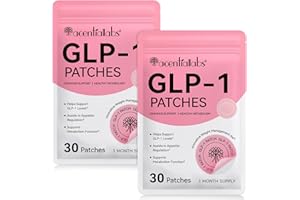 RKPROUC 2 Pack GLP-1 Patches, Natural Ingredients Patch, Gentle and Soothing for Women,Healthy Shape Support Botanical Plant-Based Formula,60 Count