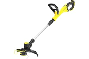 STANLEY FATMAX Tagliabordi a Batteria Litio Ampiezza taglio 33 cm, Velocità Regolabile, Doppia Impugnatura 18 V 4.0 Ah, SFMCST933M1-QW