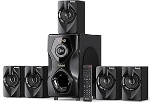 Bobtot Surround Sound 5.1/2.1 Wired Speakers - 700 Watts Peak Power, 5.25" Subwoofer, Strong Bass, Bluetooth, HDMI ARC, Optical Input