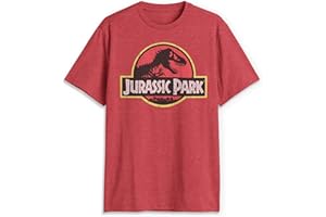 FIFTH SUN Jurassic Park Men's Classic Movie Logo T-Shirt Camiseta para Hombre