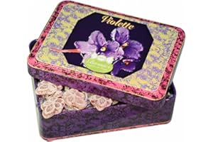 ANTICO CAFFE' NOVECENTO Barnier | Caramelle alla Violetta | Caramelle Aromatizzate Violetta in Lattina | Contenitore con Caramelle alla Violetta | Frutta Caramelle Dolci - 150 Gr