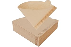 NUTTDOO Coffee Filter Papers,100PCS Disposable Unbleached Cone Filter Papers