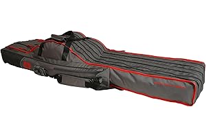 GENERIC Mikado Rutentasche 3/4 Fächern Rutenfutteral Angeltasche viele Varianten! 140cm-150cm-160cm-170cm (150cm / 4 Fächer / UWD-05-150-4-GY), Grau