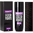 Volumon Professional Hair Building Fibres- Hair Loss Concealer- COTTON- 28g- Get Upto 30 Uses- CHOOSE FROM 8 HAIR SHADES COLOURS (Dark Brown)
