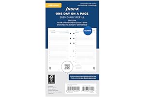 FILOFAX Personal Day per page English appointments 2025