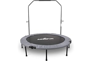 JUMP4FUN Mini Trampoline Fitness Pliable Double-Bar