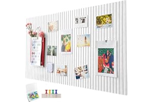 Penbinmall 60 x 40 cm, tablero de corcho grande, pared de corcho decorativa de fieltro, 0,9 cm de grosor, pizarra fotográfica plegable con cinta adhesiva, fieltro autoadhesivo, tablero de visión