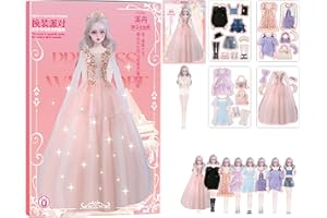 Muuzebsy Magnet Outfit and Accessory Pieces | Smooth Playset Toy Safe Design,Educative Pretend Play Toys Portable for Birthday New Year Christmas Easter Children Boys Girls