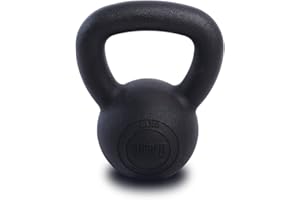 ‎SF SUPRFIT Suprfit Econ Kettlebells - Pulverbeschichtete Kugelhantel aus Gusseisen für Kraft- & Crosstraining - Ideal zum Reißen, Stoßen & Drücken, Perfekt als Kettlebell Set, Gewicht: 4-48kg, Schwarz lackiert
