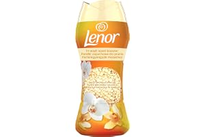 Lenor Perełki zapachowe do prania, 195g, Gold Orchid & Vanilla | Zapach non stop do 12 tygodni dla przechowywanych ubrań