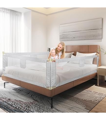 Bedhekje Kinderen 120 x 42 cm met Bandjes Vouwbare Veiligheidsbarrière