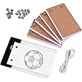 Zitainn flipbook kit,Flip Book Kit with Light Pad LED Light Box Tablet 300 Sheets Drawing Paper Flipbook with Binding Screws for Drawing Tracing Animation Sketching Cartoon Creation