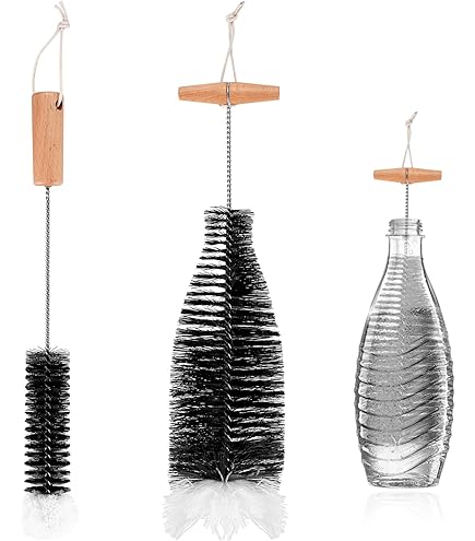 VEGCOO 2Pcs Goupillon Bouteille, 33 Cm Goupillon Bouteille