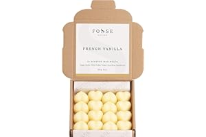 FOSSE LIVING French Vanilla Strong Scented Wax Melts 16 Pack - The Gift for Every Occasion – Made in The UK