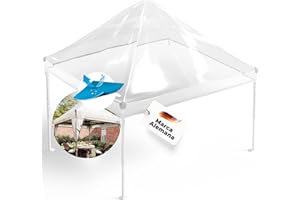 Lona GRAFT cenador 3x3m | Protector Techo contra Lluvia | Repuesto Impermeable Transparente | Protección contra Intemperie Carpa