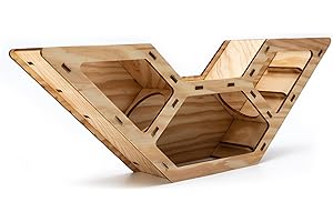 GENERIC Hamstertunnel DIY Bausatz aus Holz – Watchbox zum Beobachten, Kletter- & Versteckhaus für Hamster, Zwerghamster & Rennmäuse – Lasergeschnittene Teile, einfach zu montieren, sicher & splitterfrei