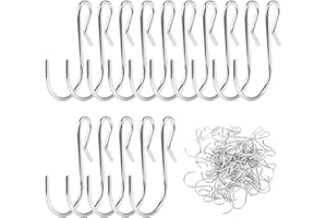 Haisheng 50PCS Gancho Colgar Gancho Mini Gancho Pequeño Ganchos en S pequeños Gancho en S Ganchos Metalicos en S Ganchos en S para Colgar Bolsa Cortina Ropa Foto Decoraciones Toallas Cocina Baño