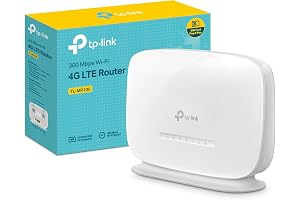 [2024 Nuevo] TP-Link TL-MR105| Router 4G LTE (Cat 4), Router 3G/4G Velocidad de Red hasta 300Mpbs, MicroSim, Puerto Ethernet LAN/WAN, Antena Desmontable, Plug&Play