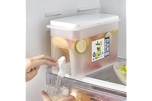 NIKTULE Water Dispenser 3.5L Gallon Capacity, Drink Dispenser for Fridge, Beverage Dispenser with Spigot, Drink Dispensers for Parties, Drink Dispenser Keeps Beverage Cold for Outdoor Parties and Daily Use