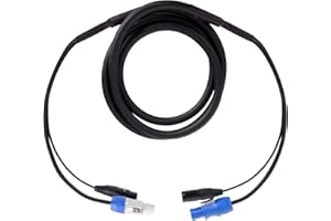 Pronomic Stage PPX-2.5 Hybridkabel Powerplug/XLR - Kombi-Kabel für Stromversorgung und Audiosignal zu aktiven Lautsprechern - Länge: 2,5 m