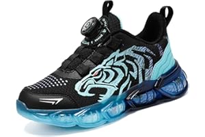 XEMUCK Kinder Sneaker Laufschuhe Mode Jungen Sportschuhe Tigermotiv Turnschuhe Bequem Atmungsaktiv Leicht Outdoor Sport Freizeit Schuhe Joggingschuhe Größe 28-39