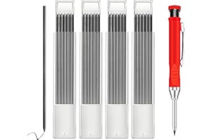 VTYTZZ 24 Pièces Recharges DeCrayons De Charpentier,2.8mm Mine Crayon Chantier,CrayonChantier,Crayon De Chantier,Porte MineChantier,CrayonMenuisier,Pour Architecte, Dessin,Construction,Un Marquage Précis