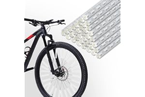 Reflecteur Rayon Velo Tubes Réflecteurs pour Rayons De Vélo Visibilité à 360°pour Tous Les Rayons De Vélo Standard Conduite Sûre La Nuit Alternative Aux Yeux De Chat