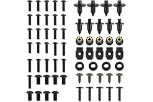 BPILOT Viti per carrozzeria per Yamaha Tmax 500 Tmax500 XP500 2001-2011 2002 2003 2004 2005 2006 2007 2008 2009 2010 Kit Bulloni Carena Completa Pinze Dado in Acciaio Inox (Color : Black)