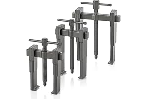 HERLLD Two Jaw Bearing Puller Kit, 3'' 4'' 6'' Gear Puller Remover Hand Tool Kit 20-85mm, Ultra Thin Twin Legs Bearing Gear Pump Pulley Extractor Removal Tool 1-3 tons for Wheel, Motorcycle, Car, Auto