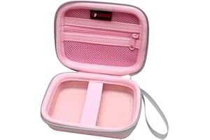 XANAD Housse Appareil Photo de Protection pour Compact - 1080P HD Digital Zoom pour Pochette Appareil Photo Enfant Adolescent Adulte Débutant Dure EVA Etui Appareil Photo（Rose）