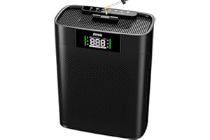 AIRTOK Purificador de Aire con Monitor de calidad de aire PM 2.5, Modo de sueño HEPA, Aromaterapia, cubre hasta 1300 Ft², Filtro HEPA Para Alergias, Humo, Caspa De Mascotas y Olores