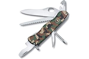 Victorinox Trailmaster Swiss Army Pocket Knife, Large, Multi Tool, 12 Functions, Large Locking Blade, Camouflage