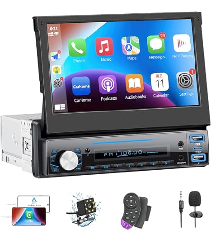 Autoradio 9 Pollici 1 Din Con CarPlay E Android Auto - Bluetooth, Telecamera Posteriore, Mirror Link - Foto 3