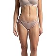 Jockey 1813 Women's Medium Coverage Soft Touch Microfiber Nylon Elastane Stretch Mid Waist Lace Styled Bikini with StayFresh Treatment