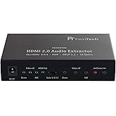 FeinTech VAX00102 HDMI 2.0 Audio Extractor, ARC 4K HDR Black