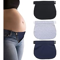 Extension Pantalon Grossesse, 3 Pièces Elargisseur Pantalon