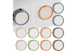 CBRVTY Lot de 10 cache-prises avec robots - Protection contre la poussière et les éclaboussures - Pour cuisine et salle de bain - 5 couleurs