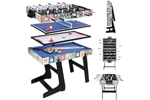 ‎HLC HLC Zusammenklappbar 4 in 1 Multifunktionstisch Tischspiel 123.5 * 60.5 * 81.5 cm
